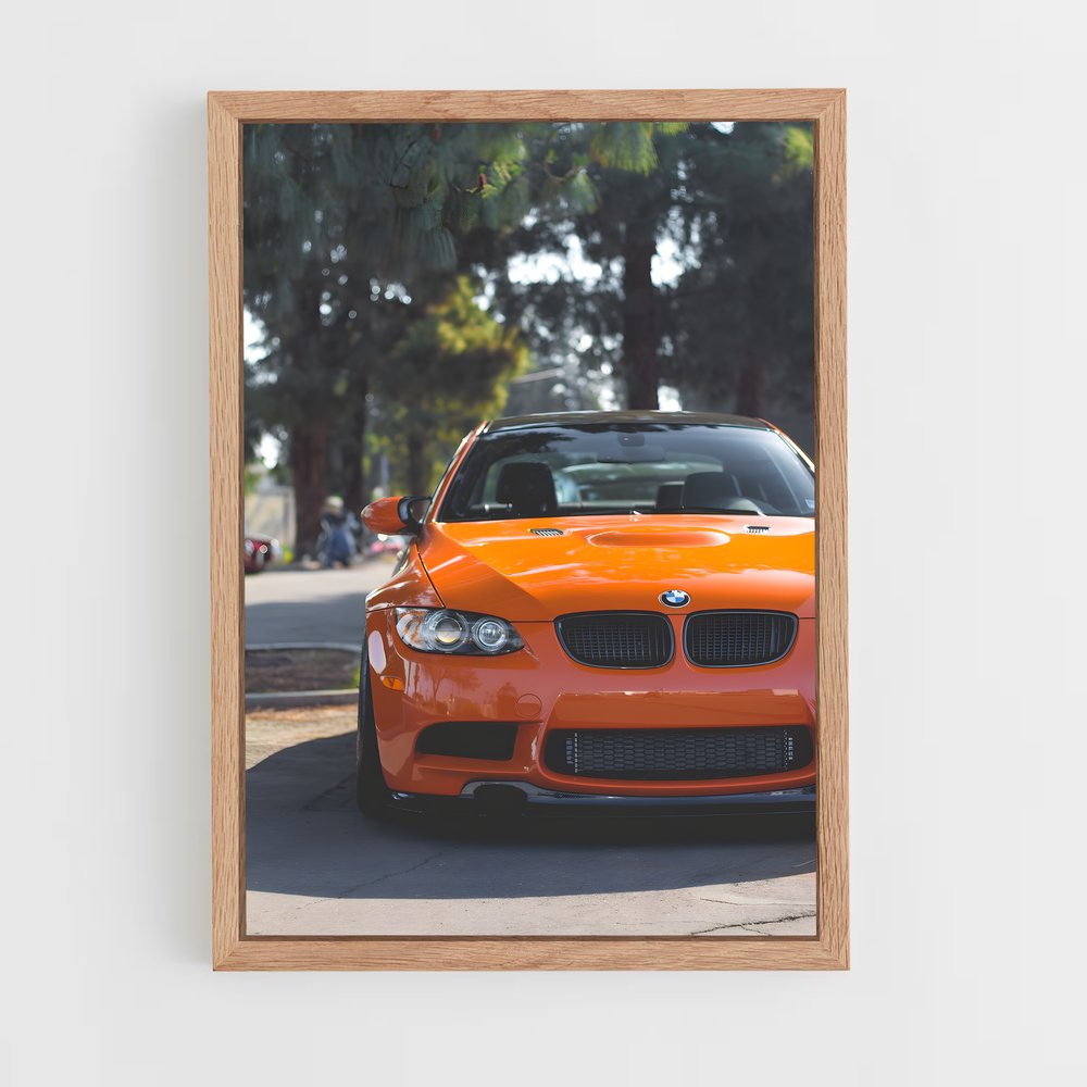 Poster Orange Power – affiche BMW (vue 4)